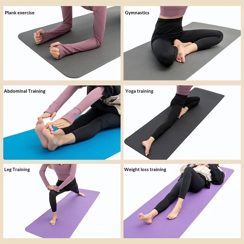 Pilates Yoga Mat Thickness - Matras Yoga Anti Selip Ekstra Tebal