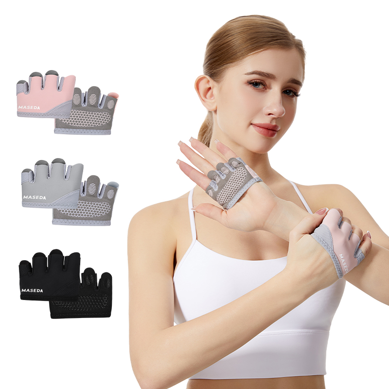 Pilates With Yoga - Sepasang Sarung Tangan Fitness Tanpa Jari: