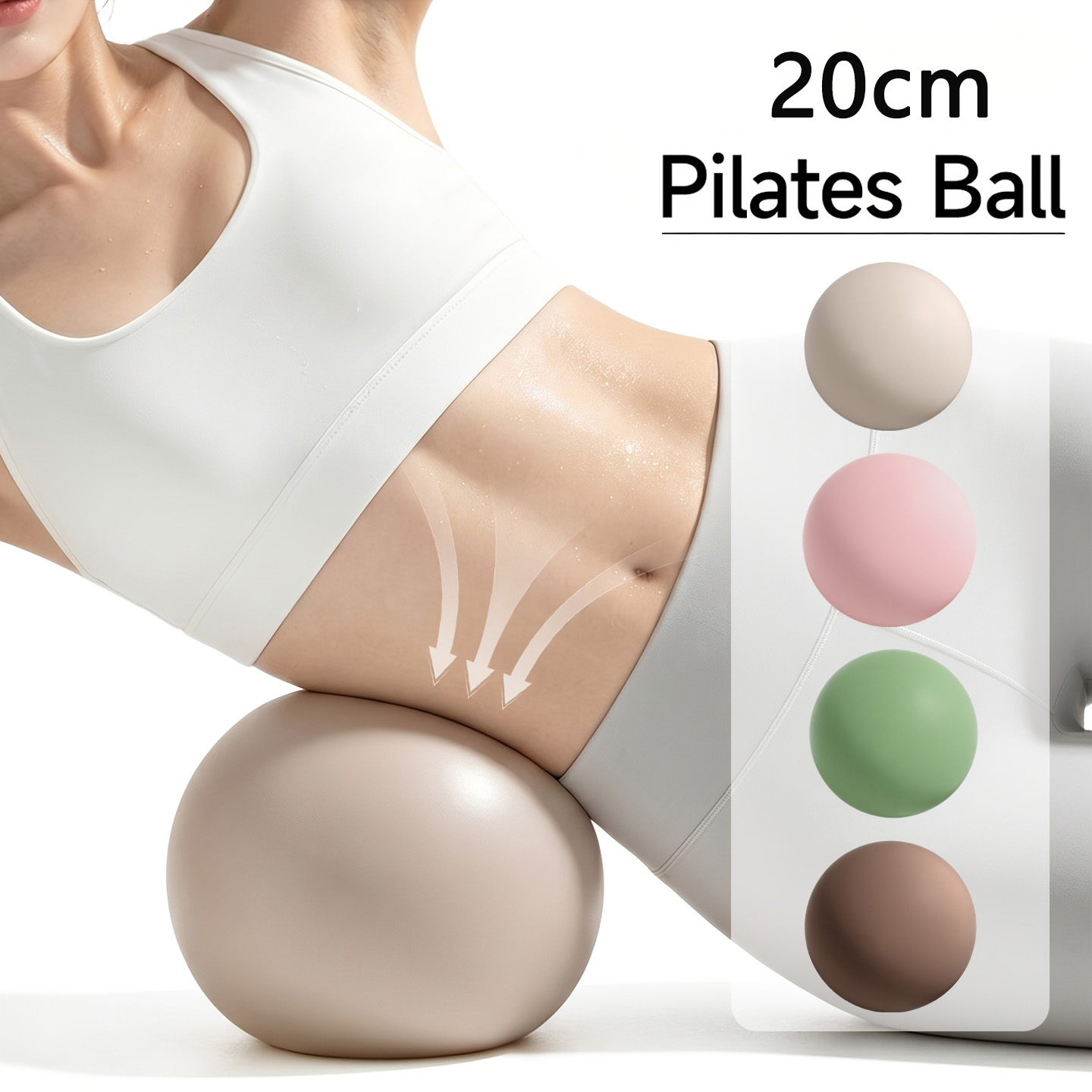 Pilates Ball Mini - Bola Yoga Mini 7,87 Inci, Bola