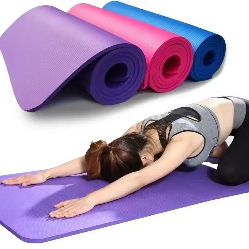 Pilates Yoga Mat Thickness - Matras Yoga Tebal 1CM Anti-selip Matras