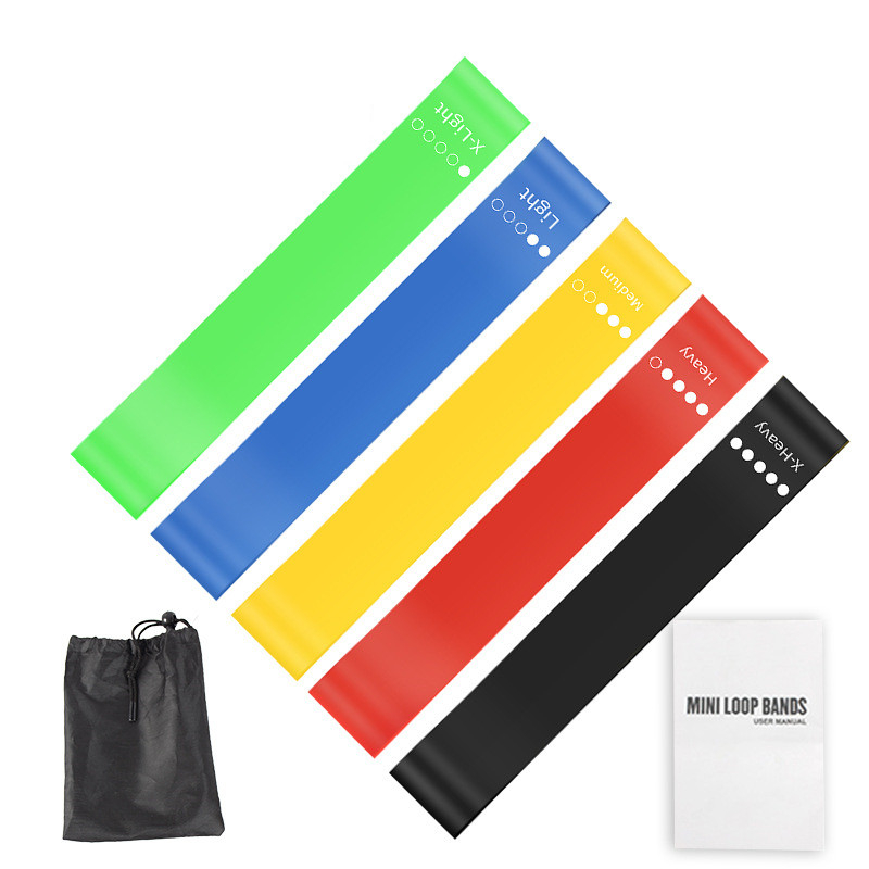 Pilates Yoga Bar - 5 Buah Set Tali Resistensi TPE
