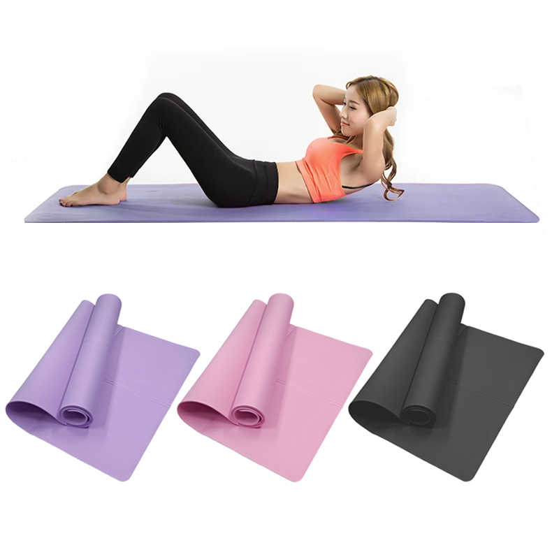 Pilates Yoga Mat Thickness - Matras Yoga EVA Tebal 4MM Anti-selip,