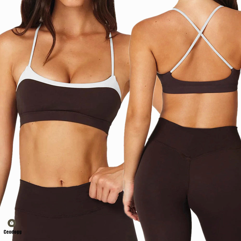 Pilates Yoga Leggings - Bra Yoga Pad untuk Wanita Celana