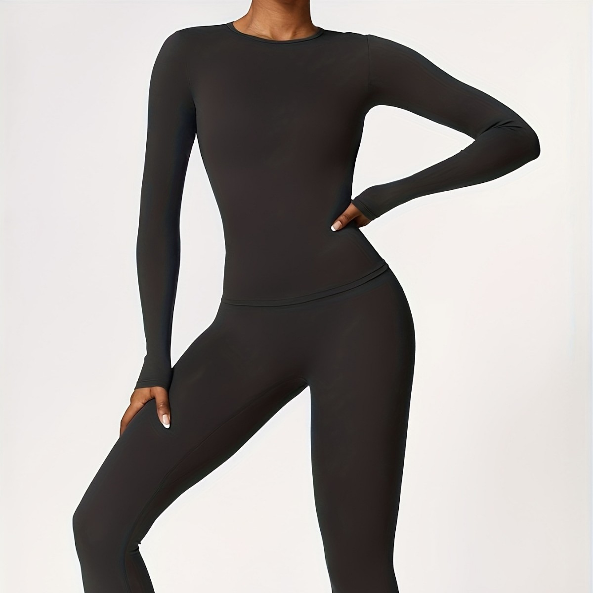 Setelan yoga ketat lengan panj - Pilates & Yoga Training Center ulasan dan harga