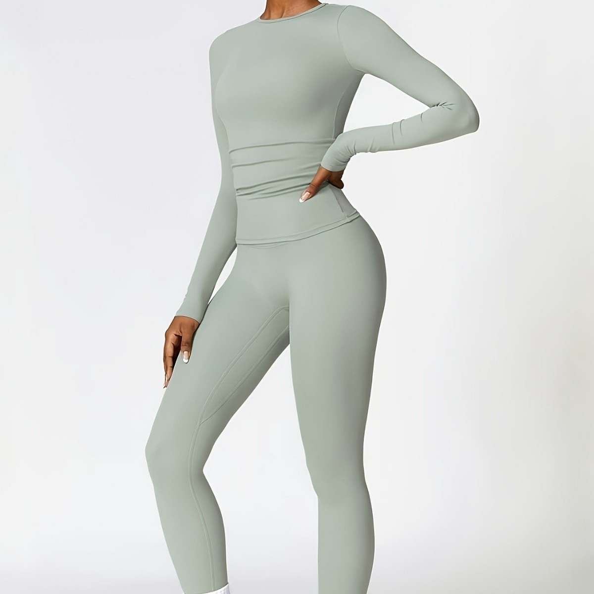 Setelan yoga ketat lengan panj - Pilates & Yoga Training Center ulasan dan harga
