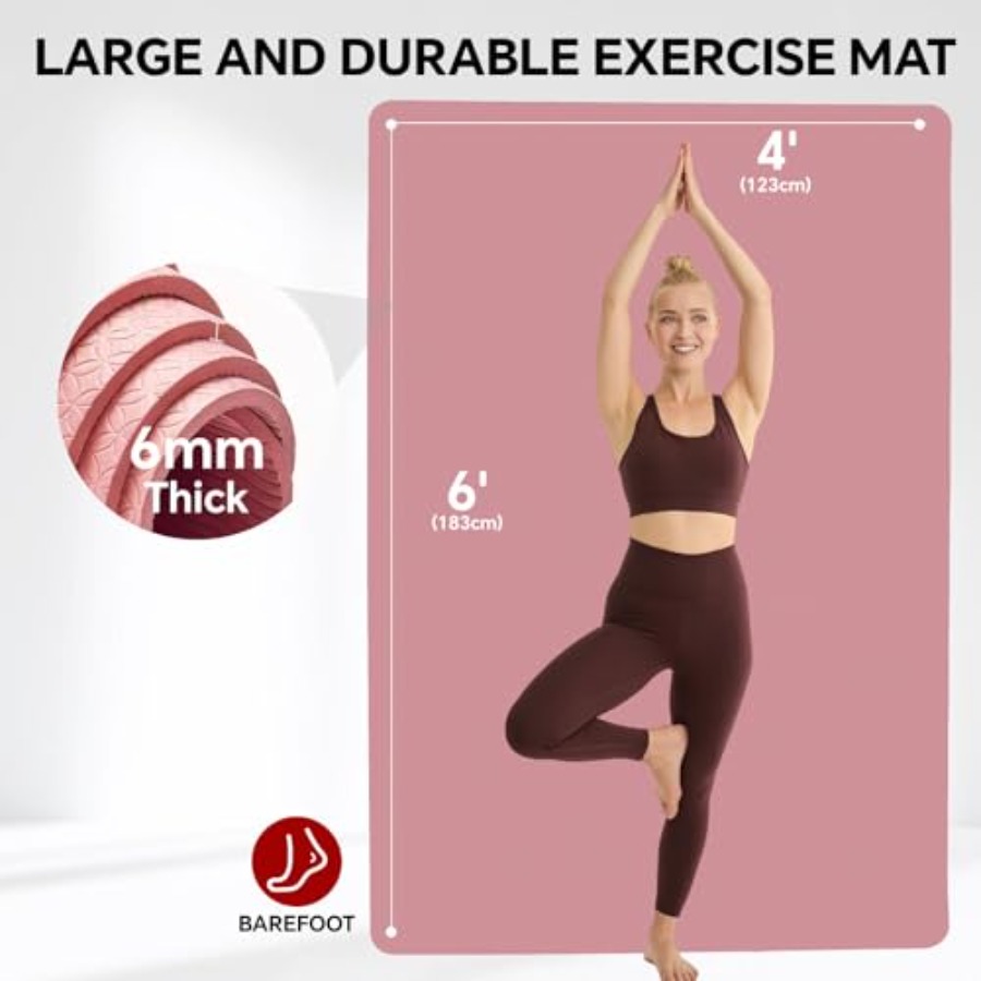 Matras Yoga Ekstra Besar untuk - Pilates Yoga Mat Thickness ulasan dan harga