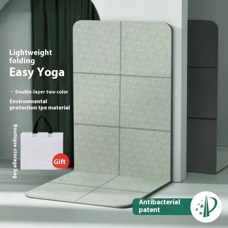 Matras Yoga Lipat Anti-selip T - Pilates Yoga Matte ulasan dan harga