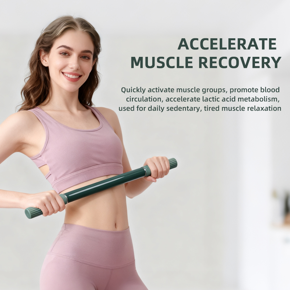 Tongkat Yoga Fascia Roller Pij - Pilates Yoga Bar ulasan dan harga