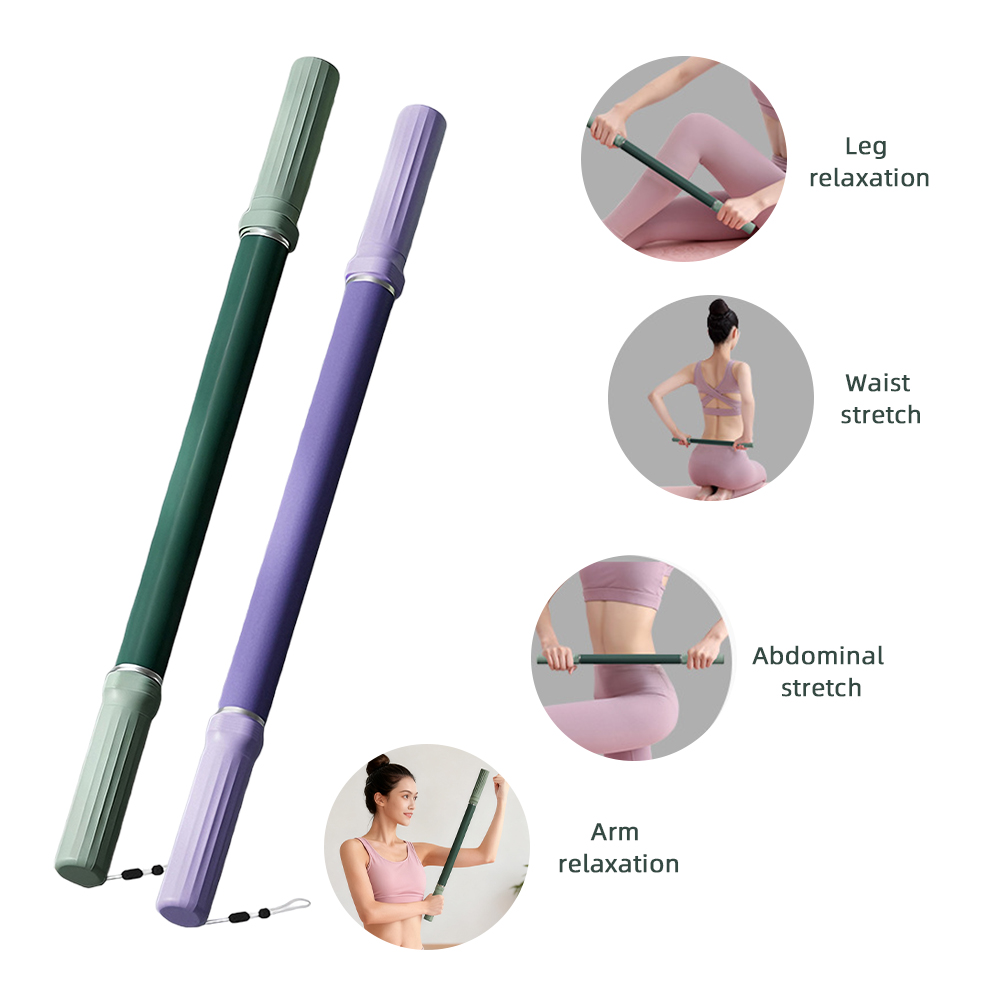 Tongkat Yoga Fascia Roller Pij - Pilates Yoga Bar ulasan dan harga