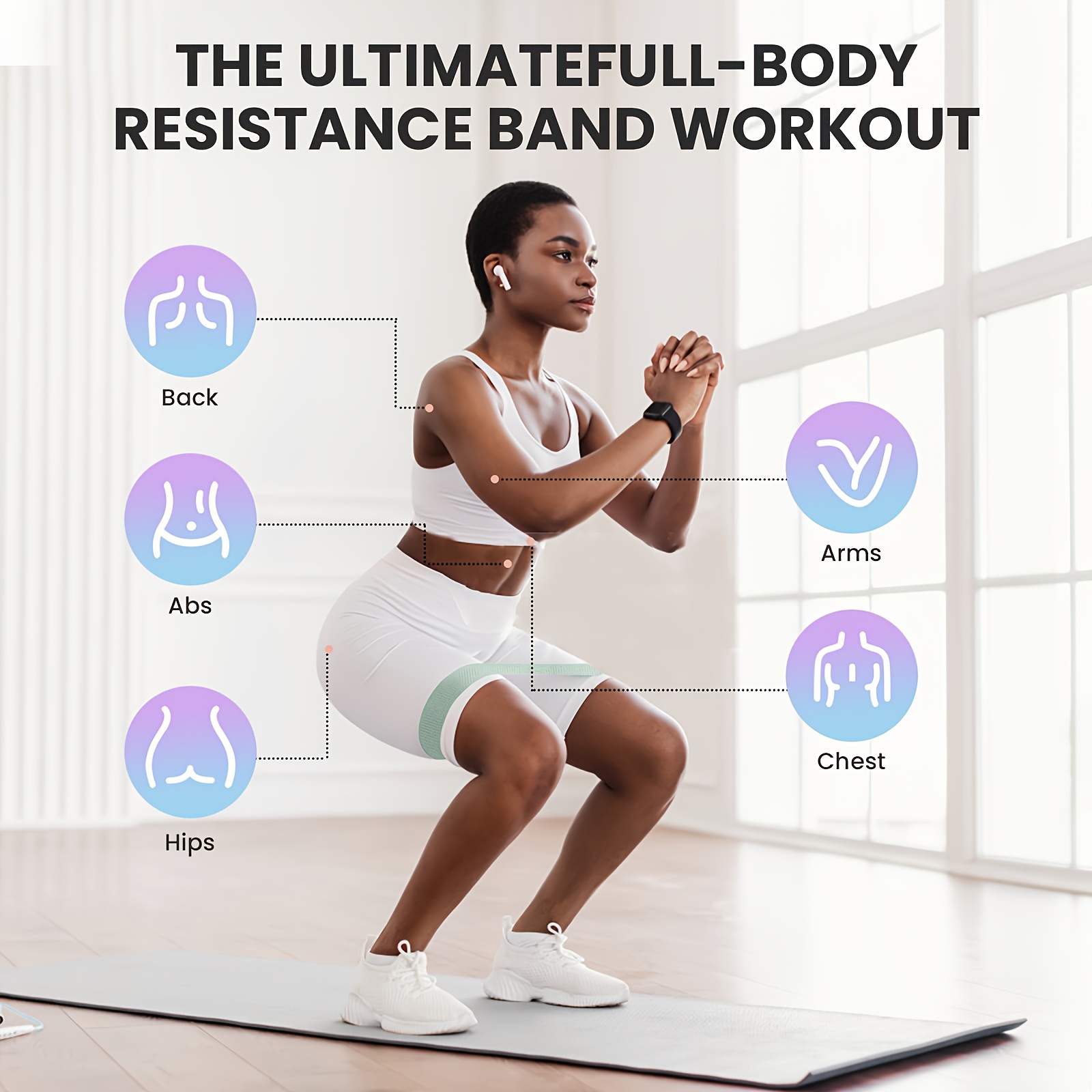 1 Buah/4 Buah Gelang Resistens - Pilates Yoga Bar ulasan dan harga