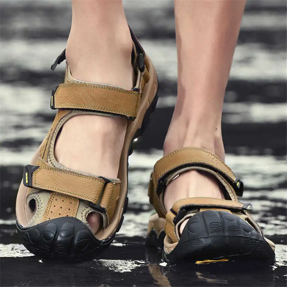 Sandal pantai kulit sapi alami - Pilates Yoga Go ulasan dan harga