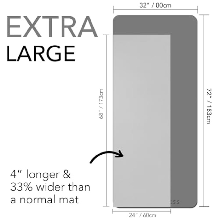 Matras Olahraga Besar Ekstra T - Pilates Yoga Mat Thickness ulasan dan harga