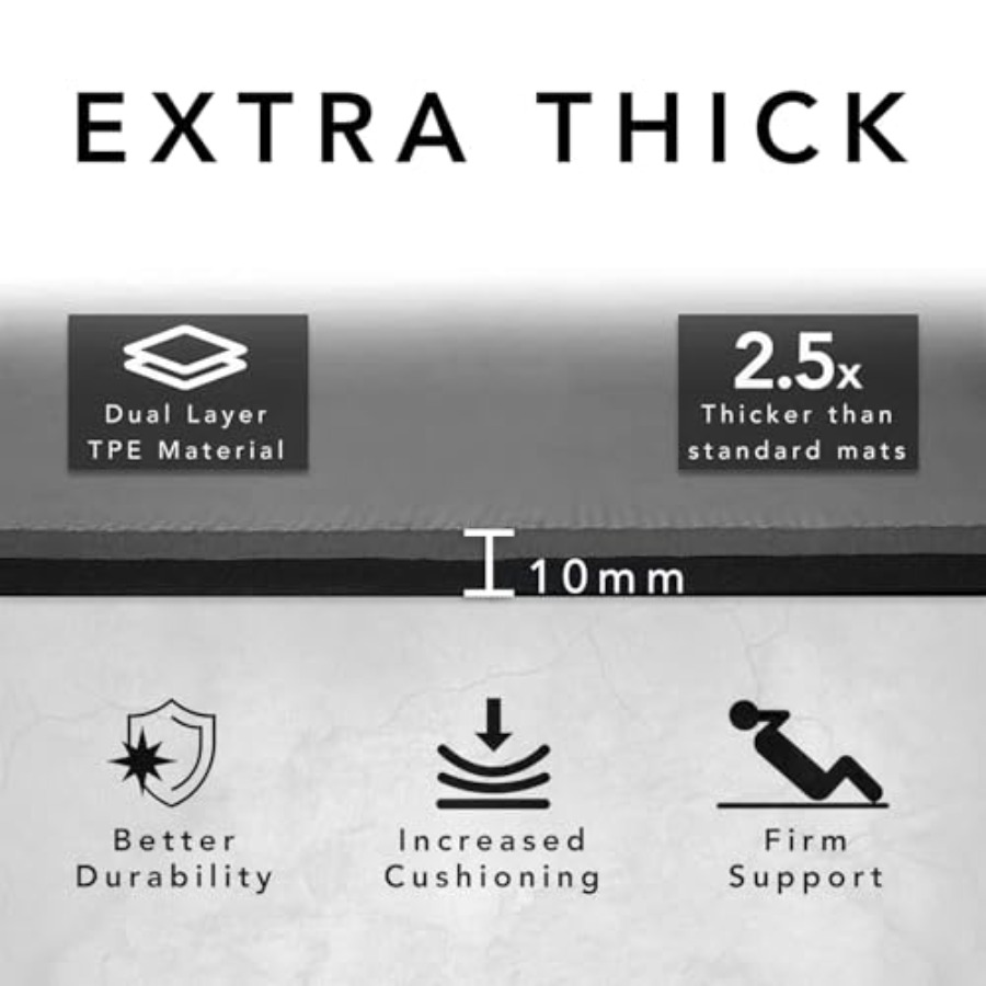 Matras Olahraga Besar Ekstra T - Pilates Yoga Mat Thickness ulasan dan harga