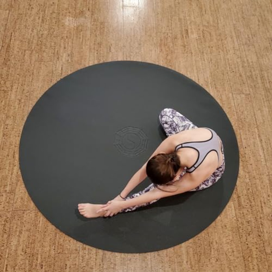 72 6' Matras Yoga Bulat Besar  - Pilates Yin Yoga ulasan dan harga