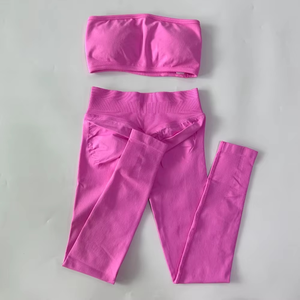 Set Yoga 2 Potong Tanpa Tali u - Pilates Yoga Leggings ulasan dan harga