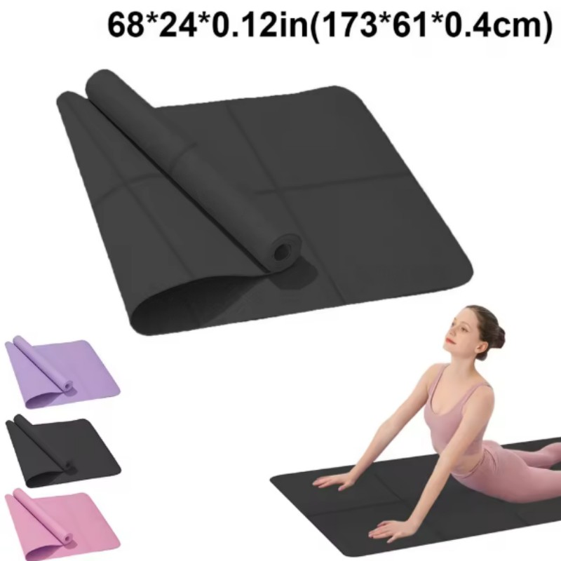 Matras Yoga Anti-selip Olahrag - Pilates Yoga Mat Thickness ulasan dan harga