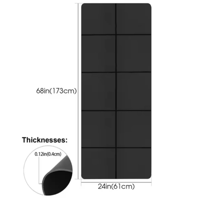 Matras Yoga Anti-selip Olahrag - Pilates Yoga Mat Thickness ulasan dan harga