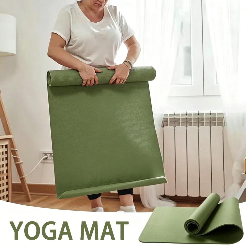Matras Yoga Tebal Anti-selip M - Pilates Yoga Mat Thickness ulasan dan harga