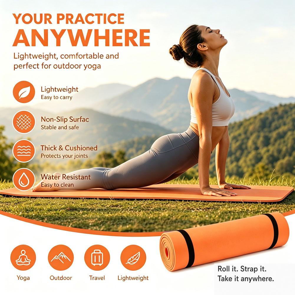 1/2 Buah Tikar Yoga Tebal Anti - Pilates Yoga Matte ulasan dan harga