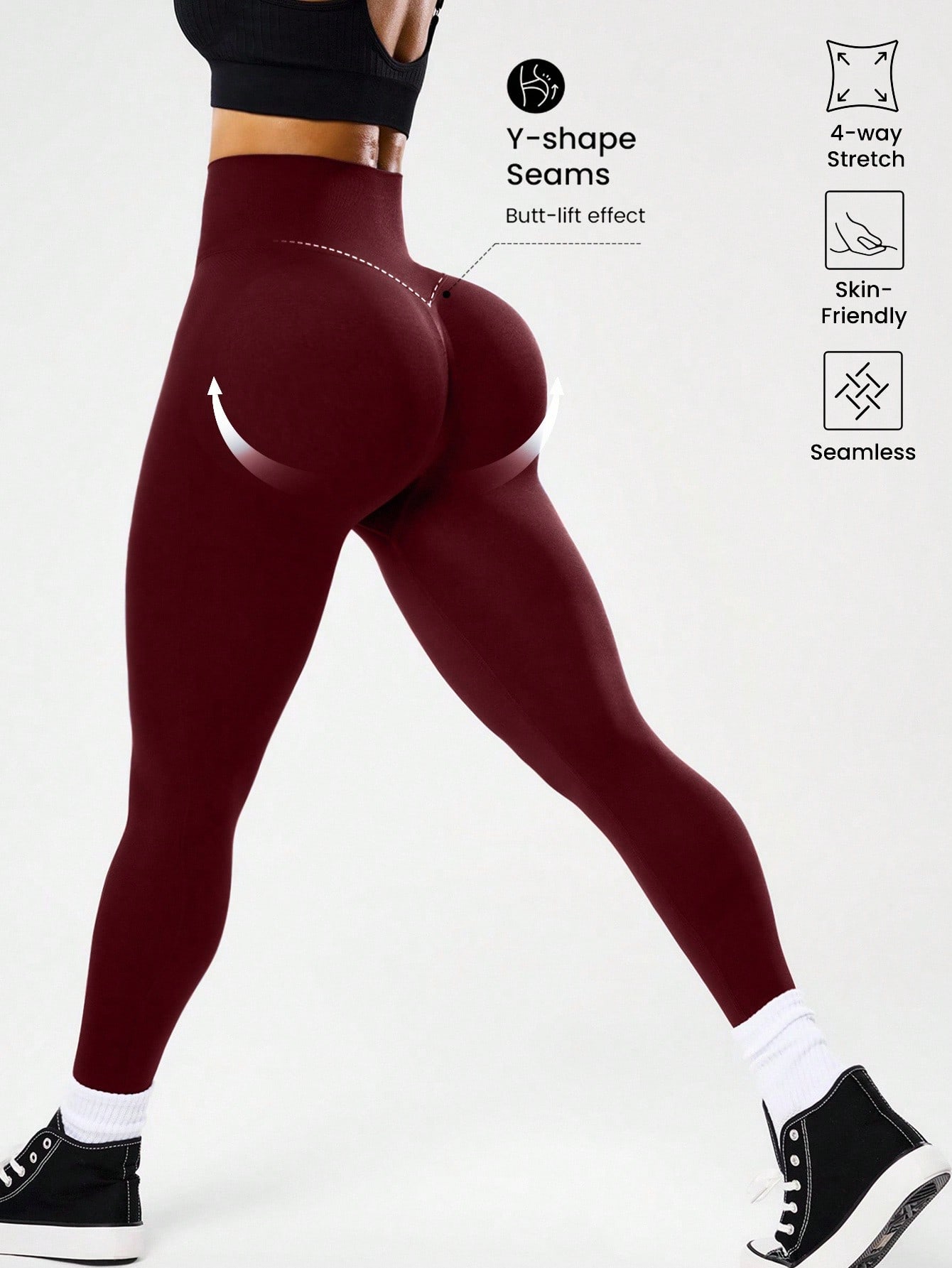 Legging yoga seamless berpingg - Pilates Yoga Leggings ulasan dan harga
