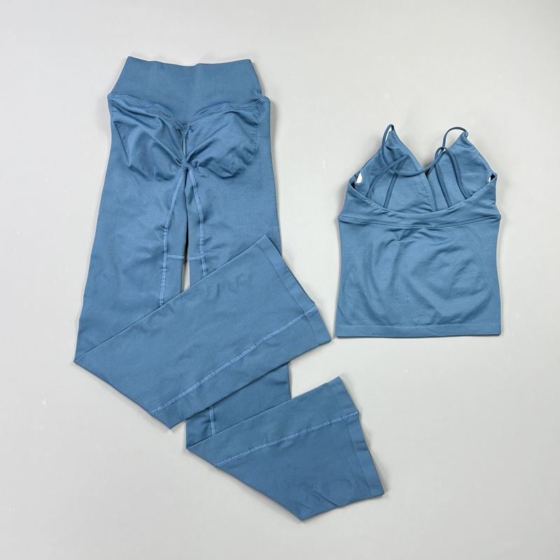 2Pcs Set Yoga Wanita Tanpa Jah - Pilates Yoga Leggings ulasan dan harga